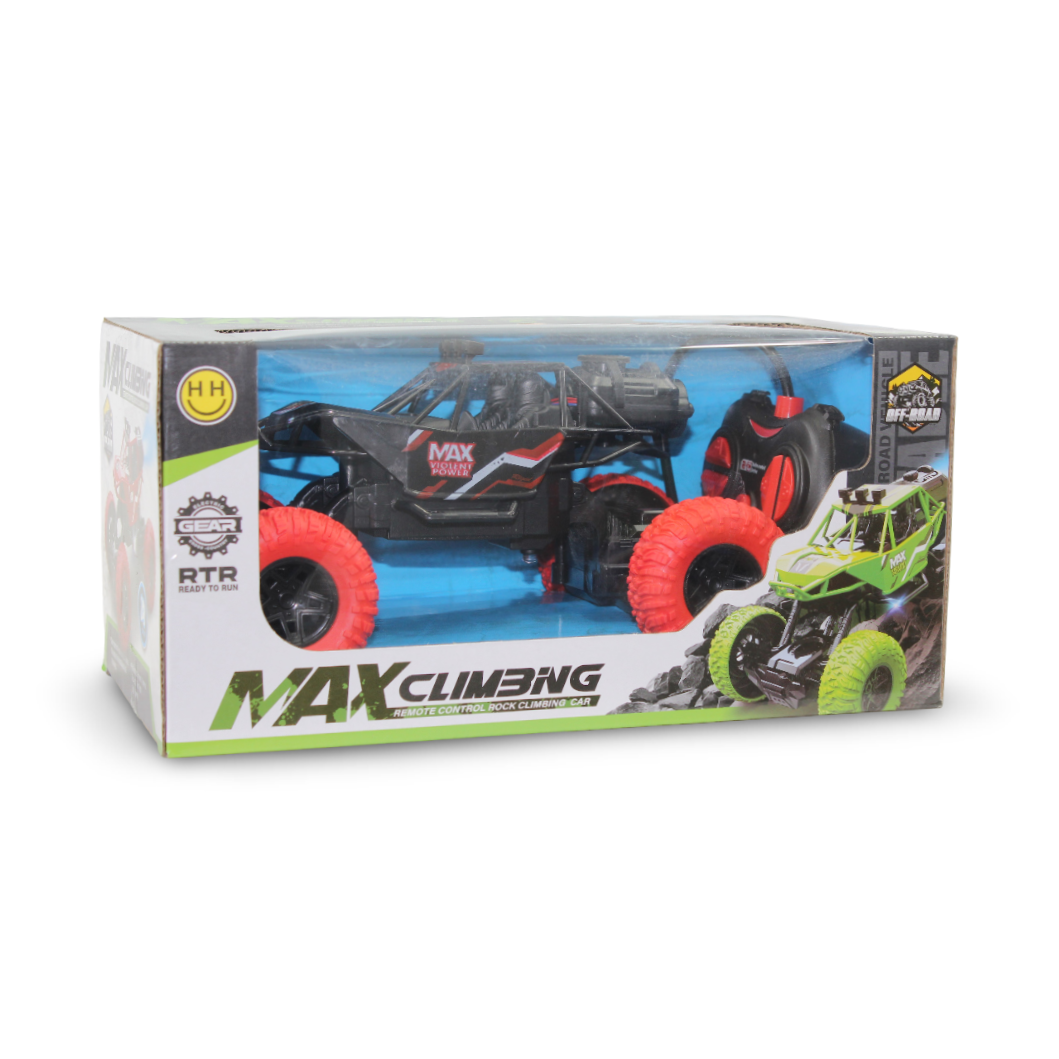 Max Climbing Remote Control Rock Climbing Car – Red & Black