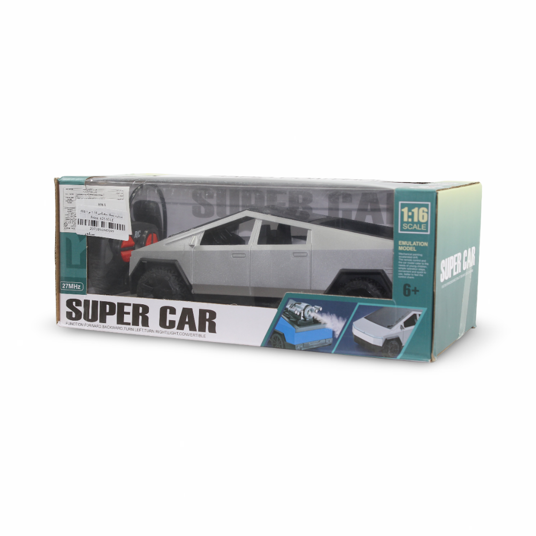 Super Car RC Tesla Cybertruck 1:16 Scale – Silver