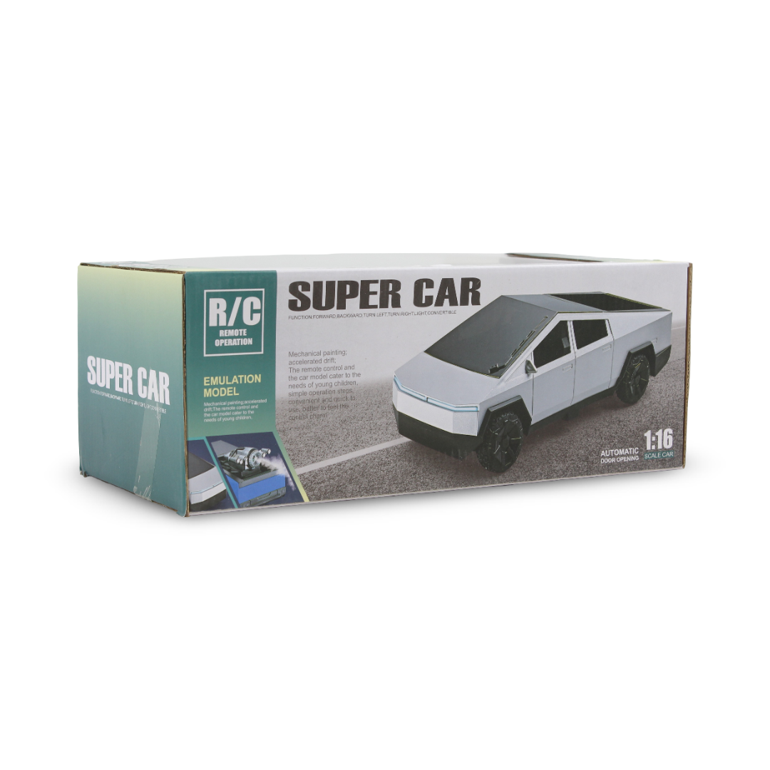 Super Car RC Tesla Cybertruck 1:16 Scale – Silver