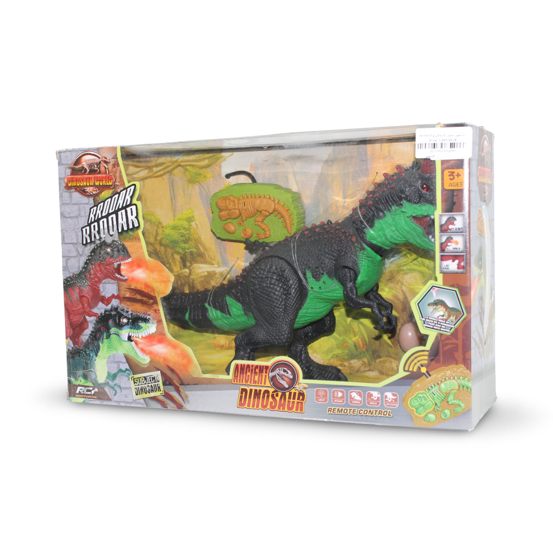 Ancient Dinosaur RC Tyrannosaurus Rex Toy (Light & Sound) – Green