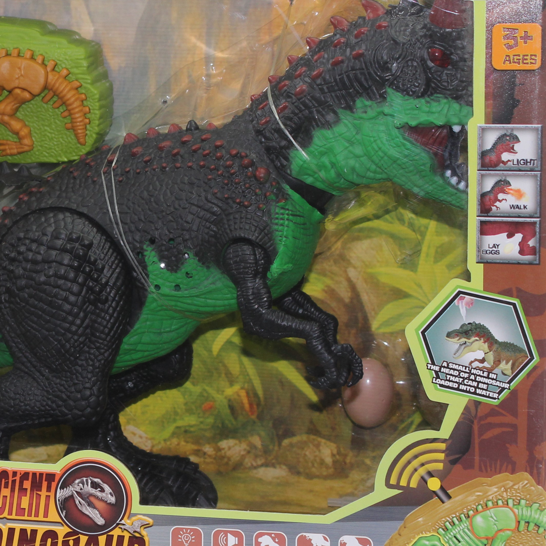 Ancient Dinosaur RC Tyrannosaurus Rex Toy (Light & Sound) – Green