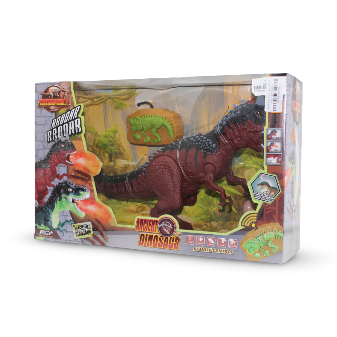 Ancient Dinosaur RC Tyrannosaurus Rex Toy (Light & Sound) – Brown