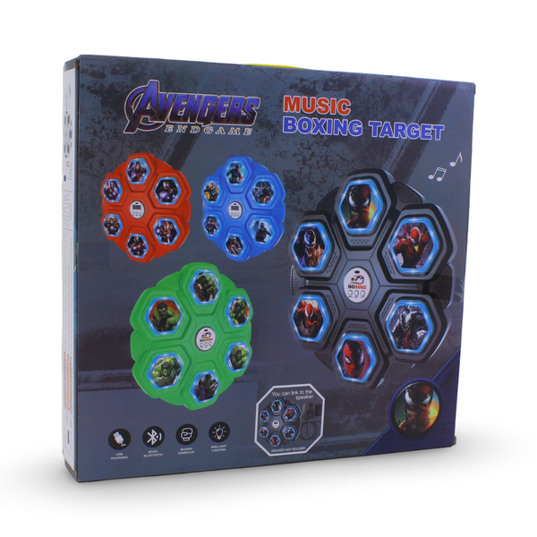 Spider-Man Hexagonal Interactive Boxing Target (Lights & Music) – Red