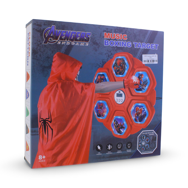 Spider-Man Hexagonal Interactive Boxing Target (Lights & Music) – Red