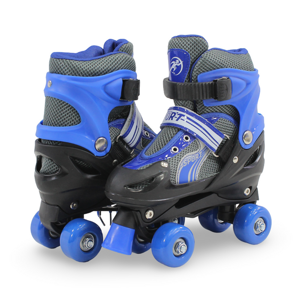 Sport Adjustable Roller Skates 4-Wheel (M-Size) – Blue