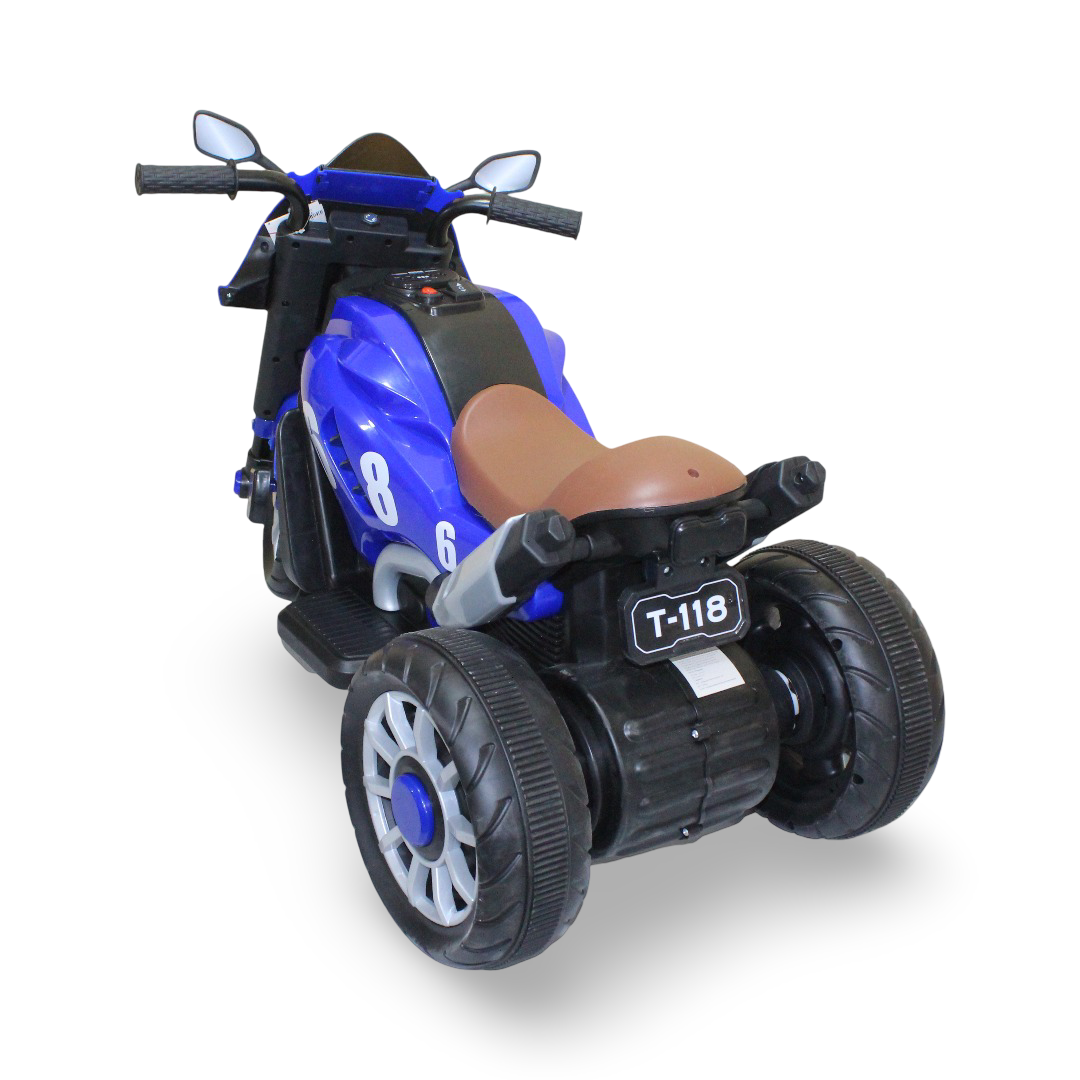3-Wheel Motorcycle Ride-On – Blue