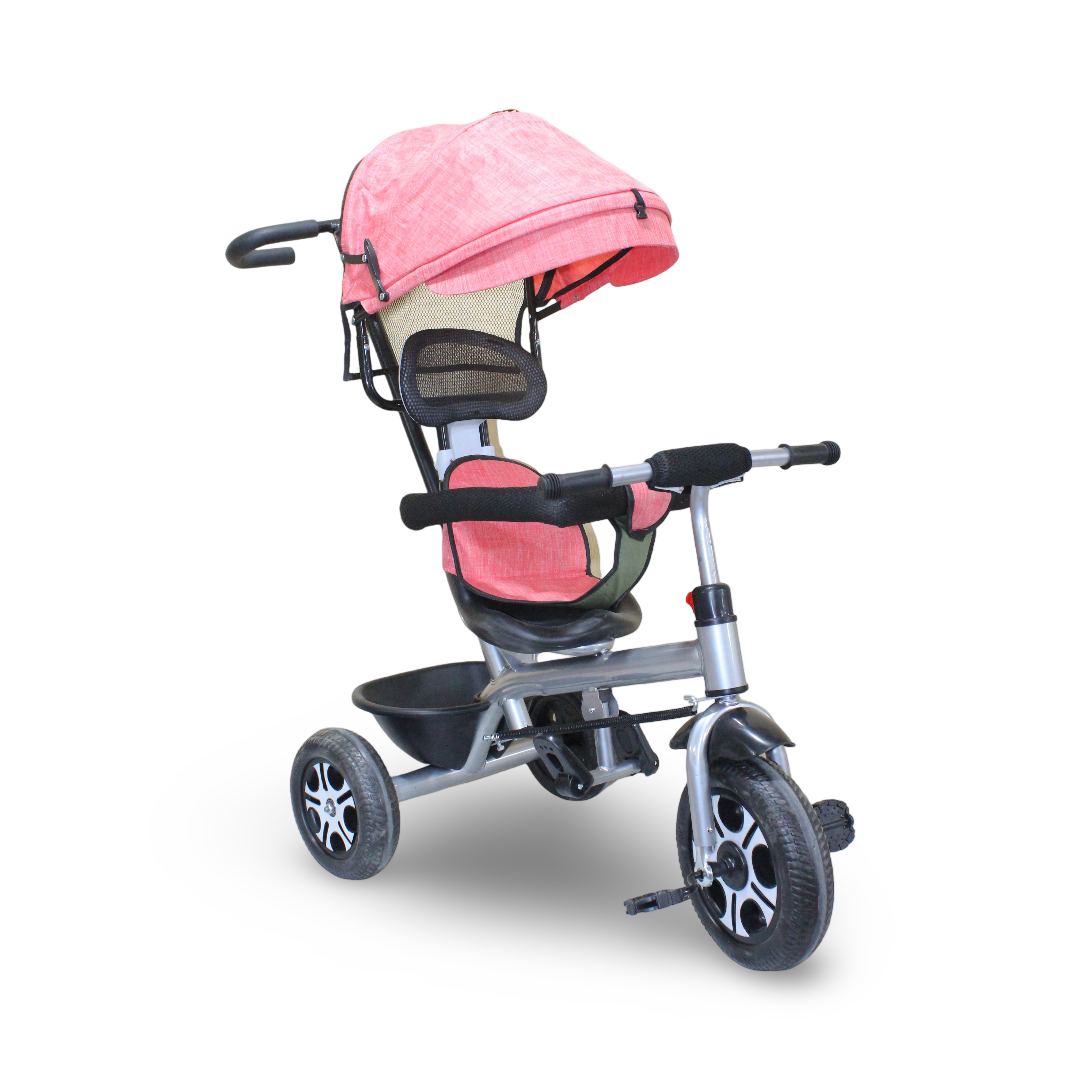 Multifunctional Baby Tricycle – Salmon