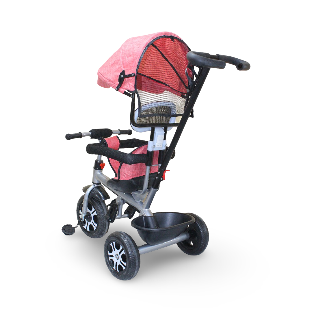 Multifunctional Baby Tricycle – Salmon