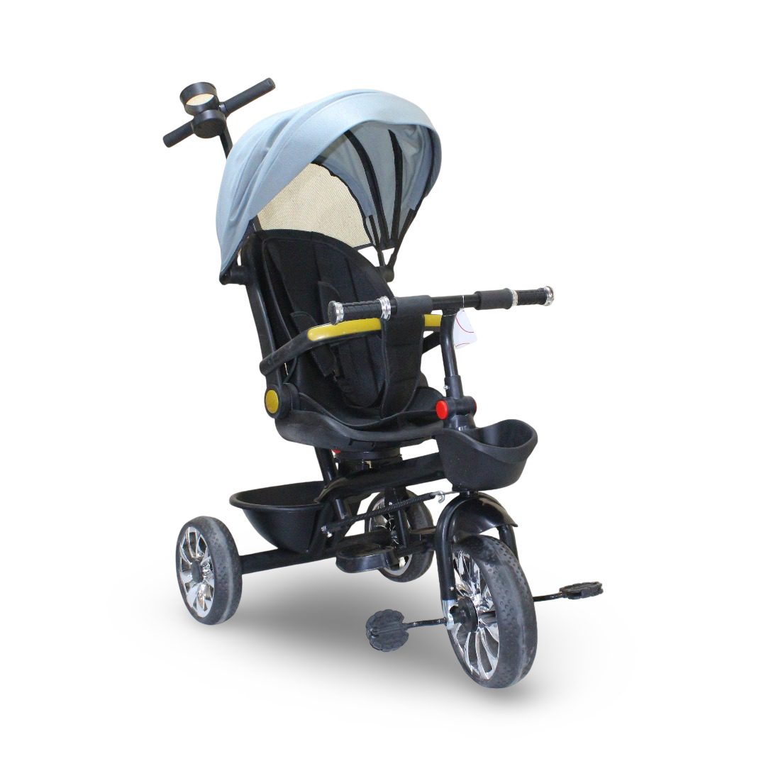 Multifunctional Baby Tricycle – Grey - Toys - Bino
