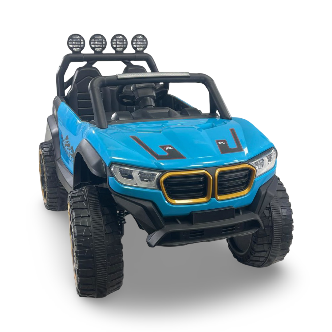 Children's Electric Jeep Car with 2 Motors – Baby Blue