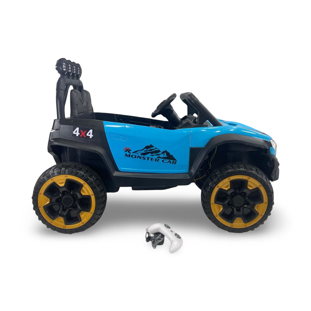 Children's Electric Jeep Car with 2 Motors – Baby Blue
