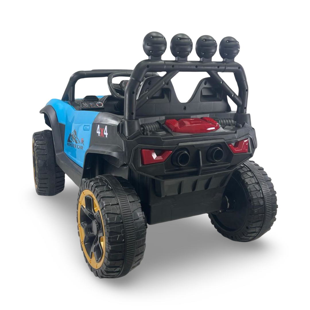 Children's Electric Jeep Car with 2 Motors – Baby Blue