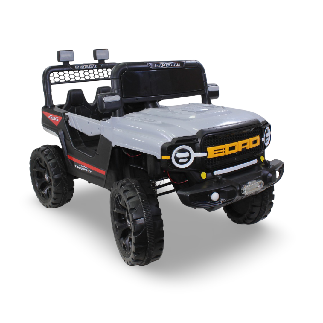 Children's Electric Jeep Car with Battery Operated Ride On – Grey