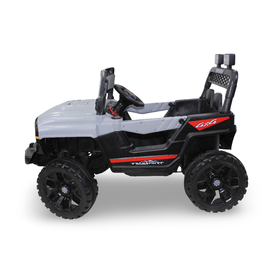 Children's Electric Jeep Car with Battery Operated Ride On – Grey