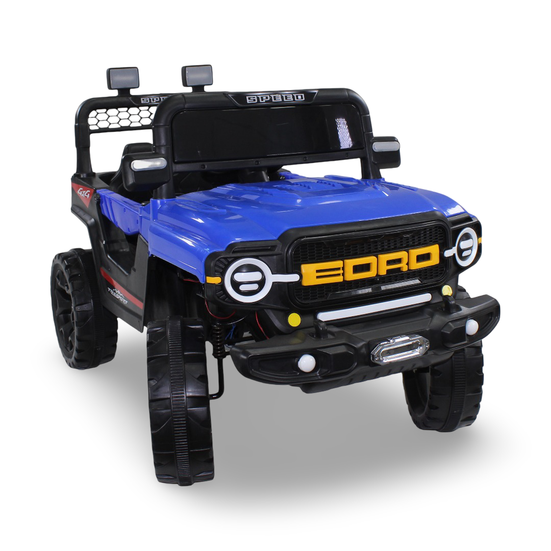 Children's Electric Jeep Car with Battery Operated Ride On – Blue