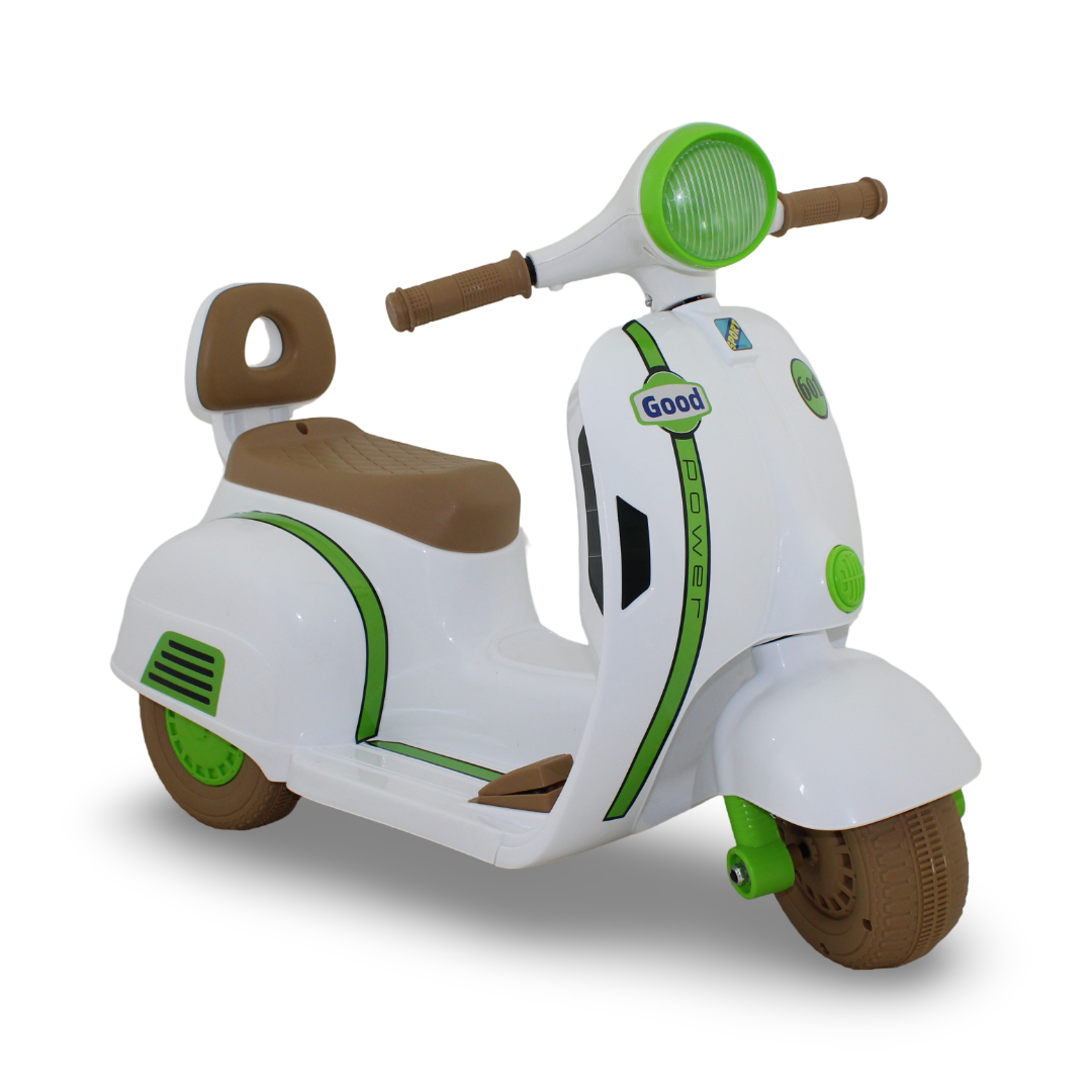 Good Power Children's 3-Wheels Electric Scooter – White