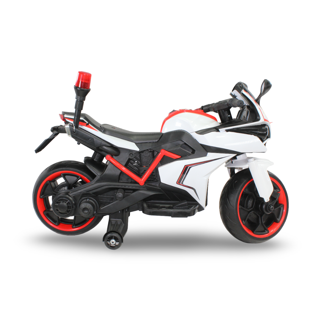 Electric Motorcycle Toy – Red & White