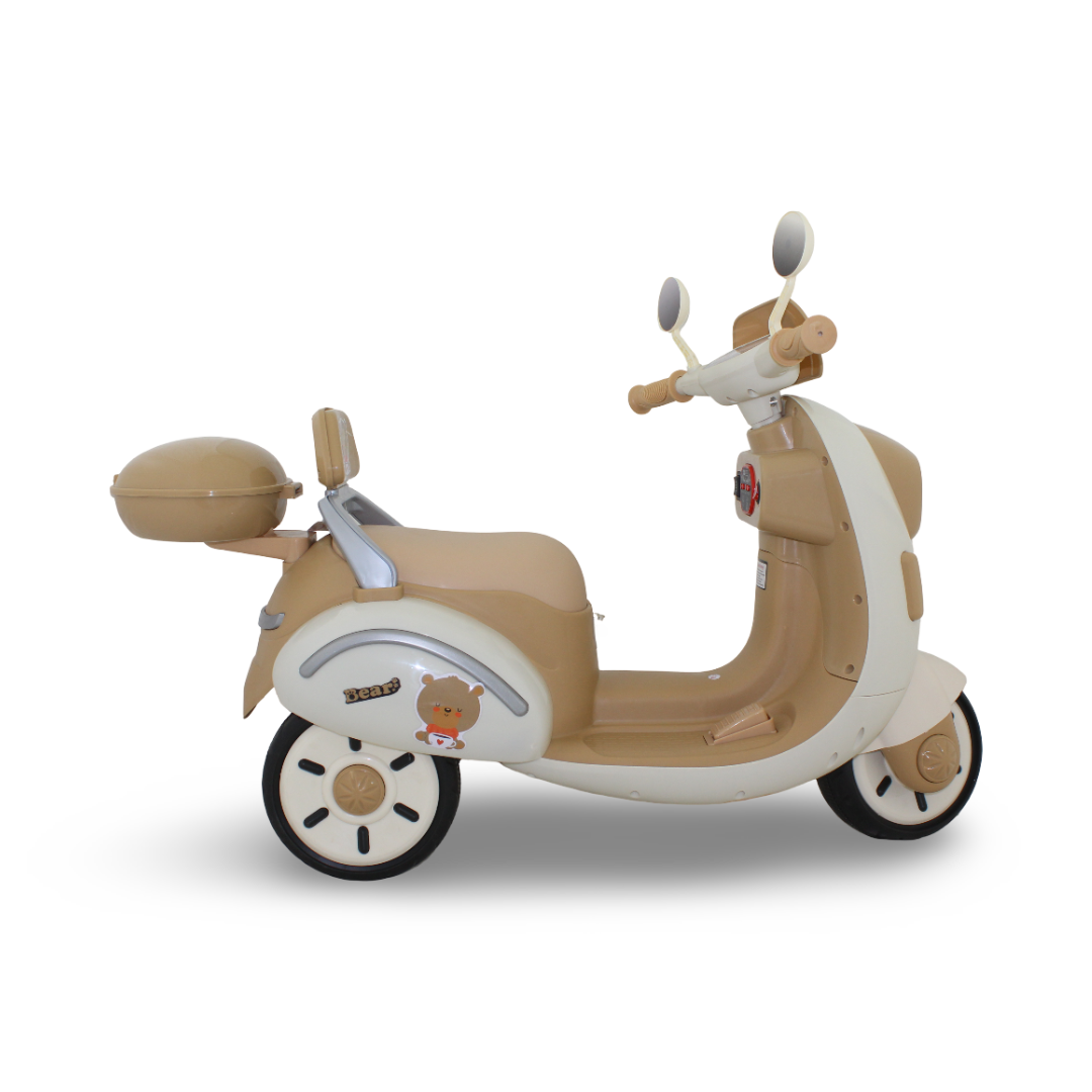 Children Electric Scooter Toy – Beige