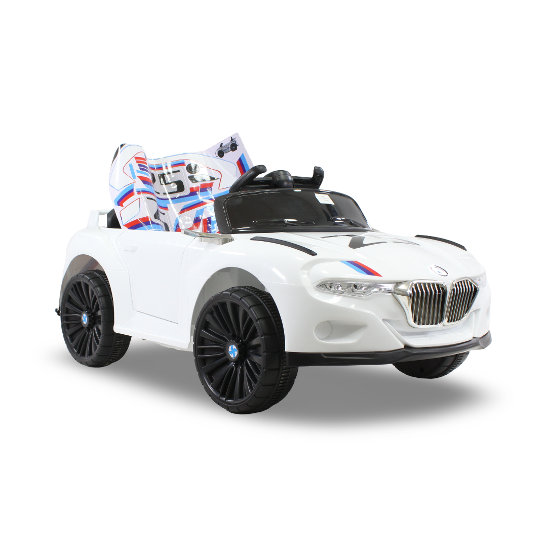 Electric Ride-On Toy Car – White