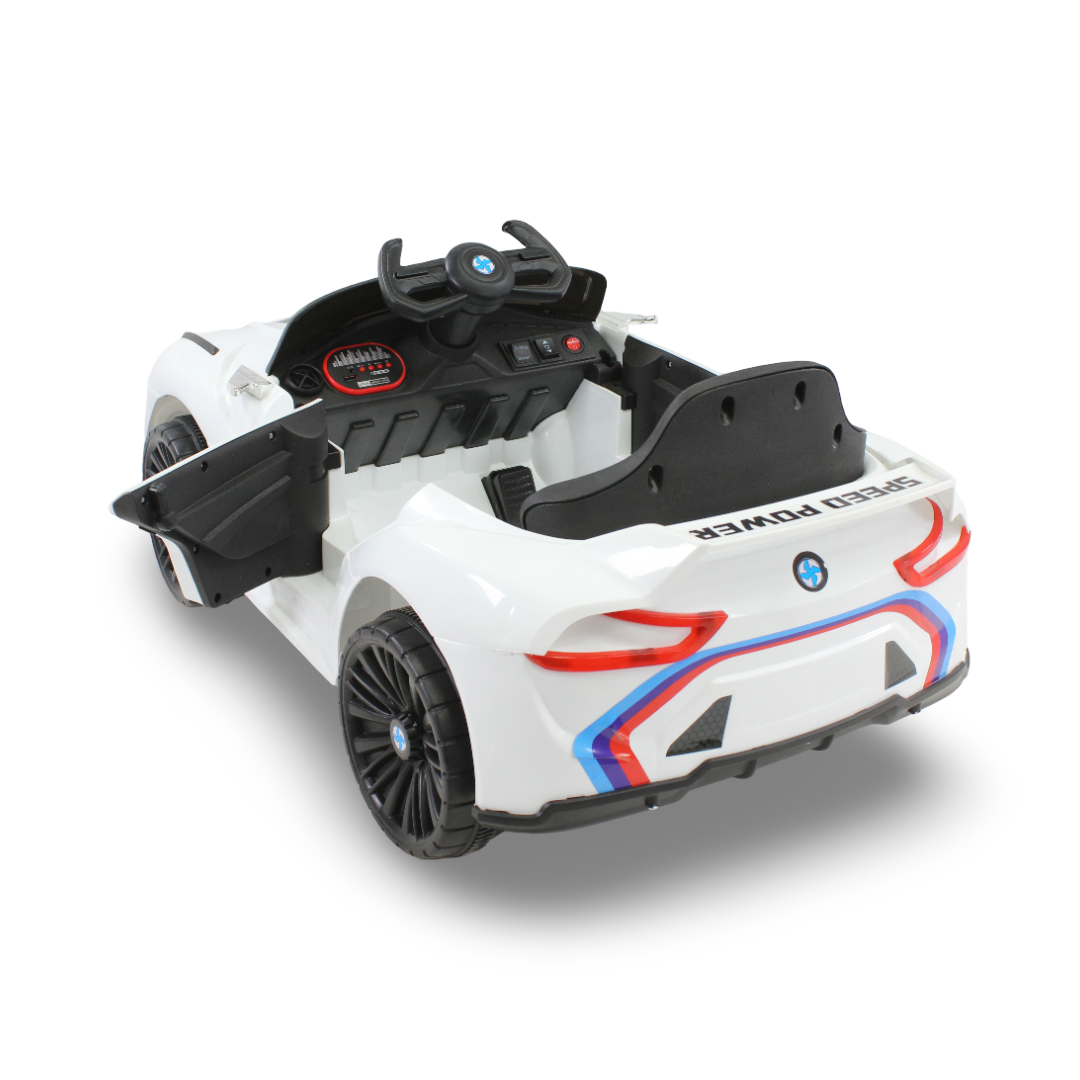 Electric Ride-On Toy Car – White