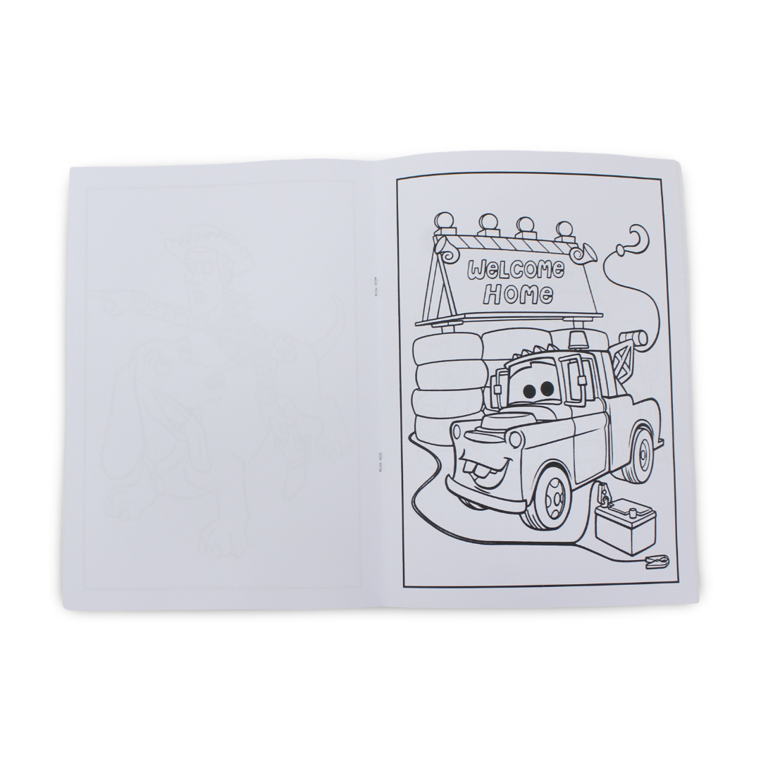 Toy Story & Cars Coloring Book – 20 Colouring Sheets - Assortments - Bedaya Designs
