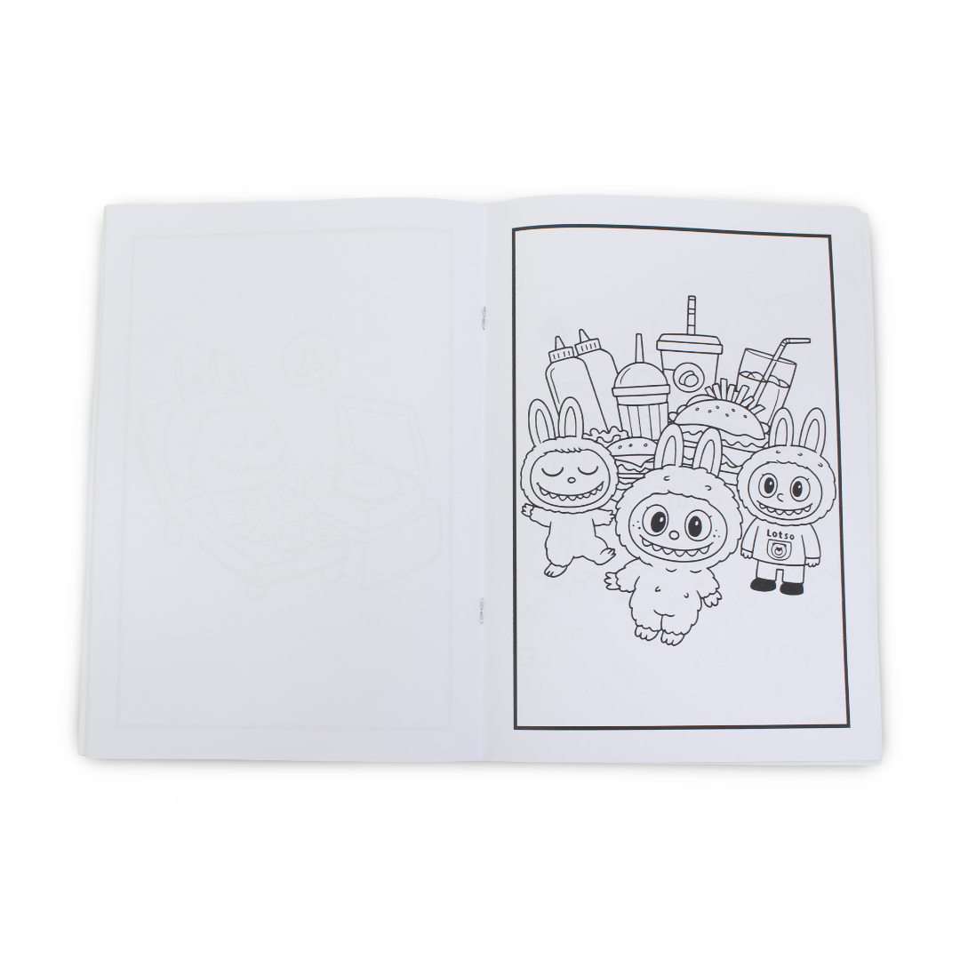 Labubu Coloring Book – 20 Colouring Sheets - Assortments - Bedaya Designs