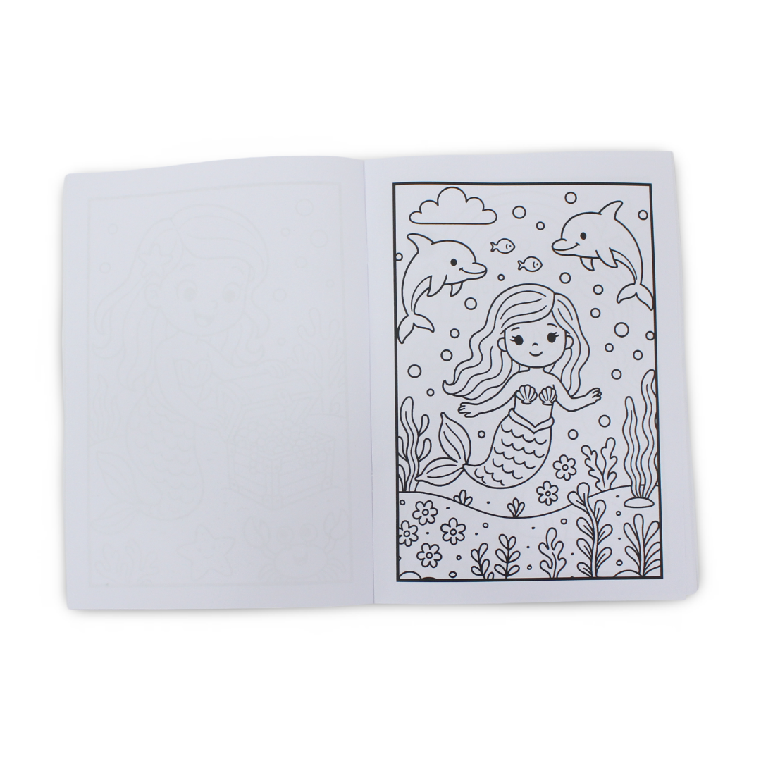 Mermaid Coloring Book – 20 Colouring Sheets - Assortments - Bedaya Designs