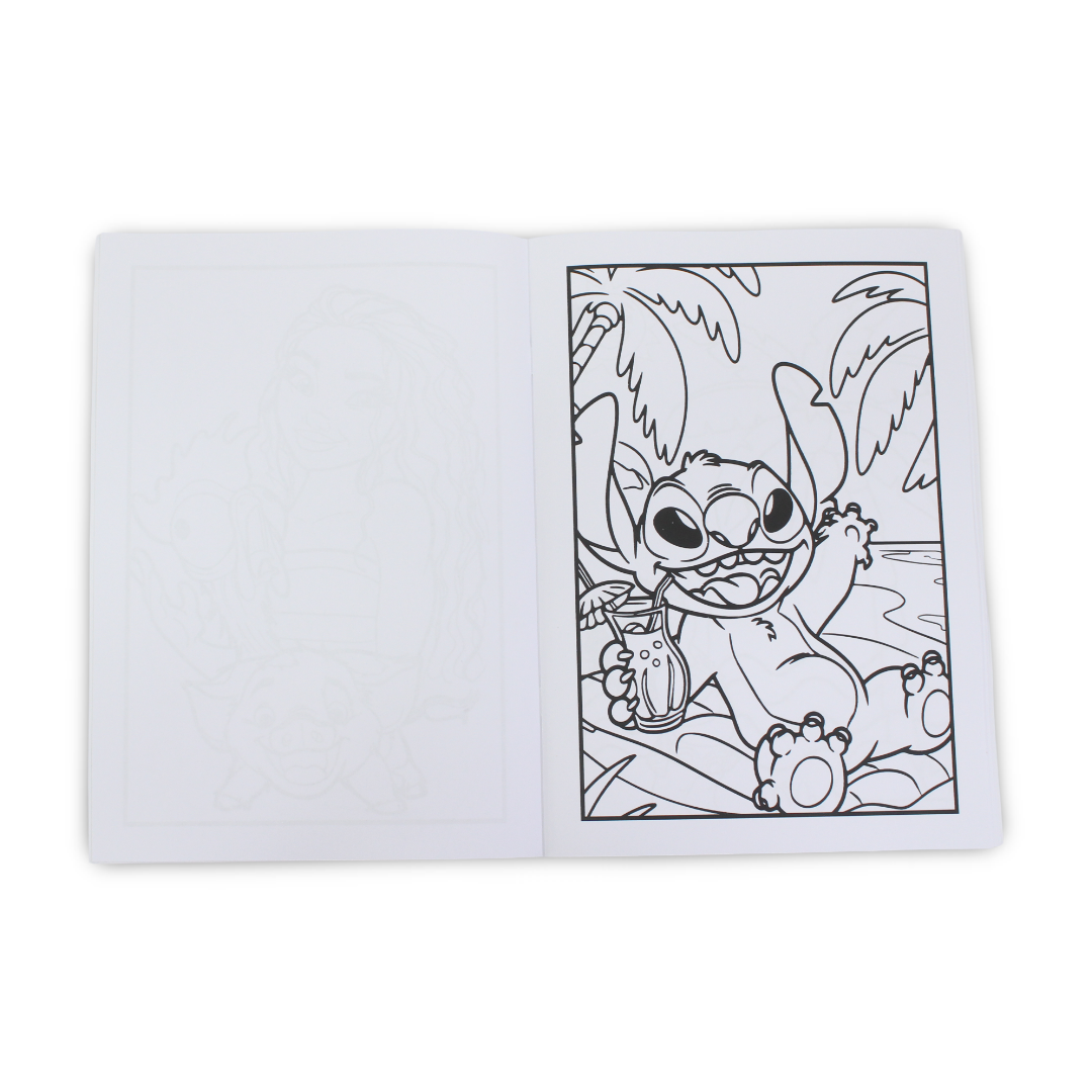 Stitch & Moana Coloring Book – 20 Colouring Sheets - Assortments - Bedaya Designs