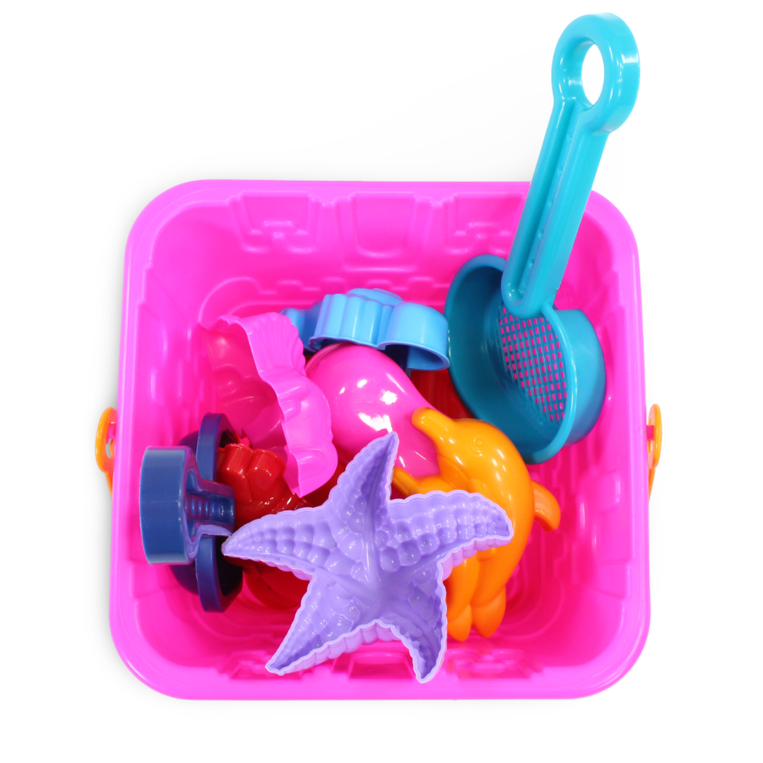 Toffee Kids Sandcastle Beach Bucket Set – Pink
