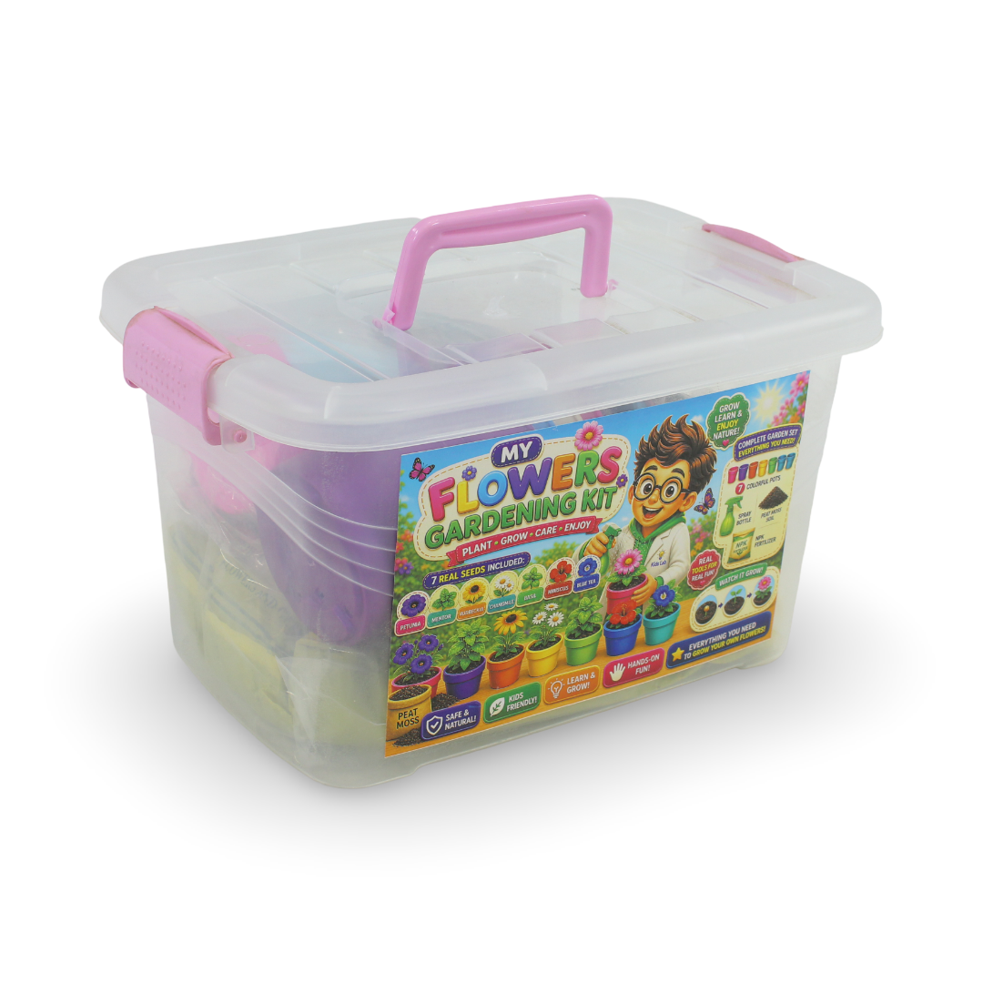 Kids Flower Growing Kit – Gardening Activity Set