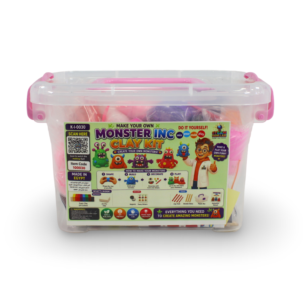 Kids Lab "Make Your Own Monster Inc Clay Kit" DIY Craft Set - Toys