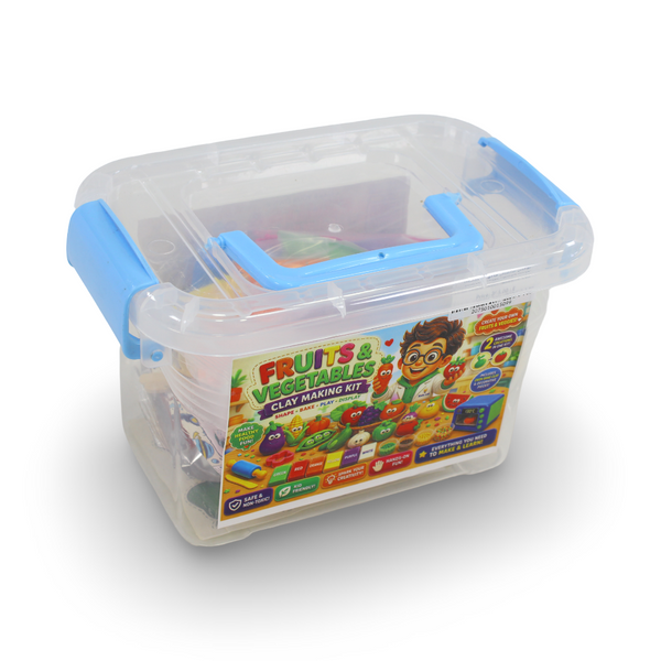 Kids Lab "Make Your Own Fruits & Vegetables Clay Kit" DIY Craft Set