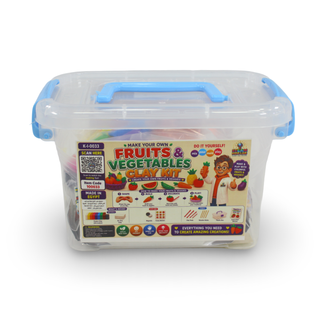 Kids Lab "Make Your Own Fruits & Vegetables Clay Kit" DIY Craft Set