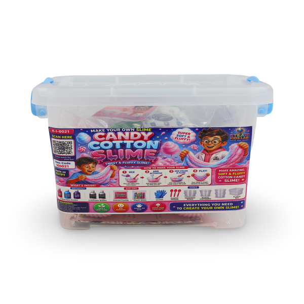 Kids Lab "Candy Cotton Slime & Bouncy Balls Making Kit" DIY Craft Set