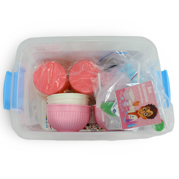 Kids Lab "Candy Cotton Slime & Bouncy Balls Making Kit" DIY Craft Set