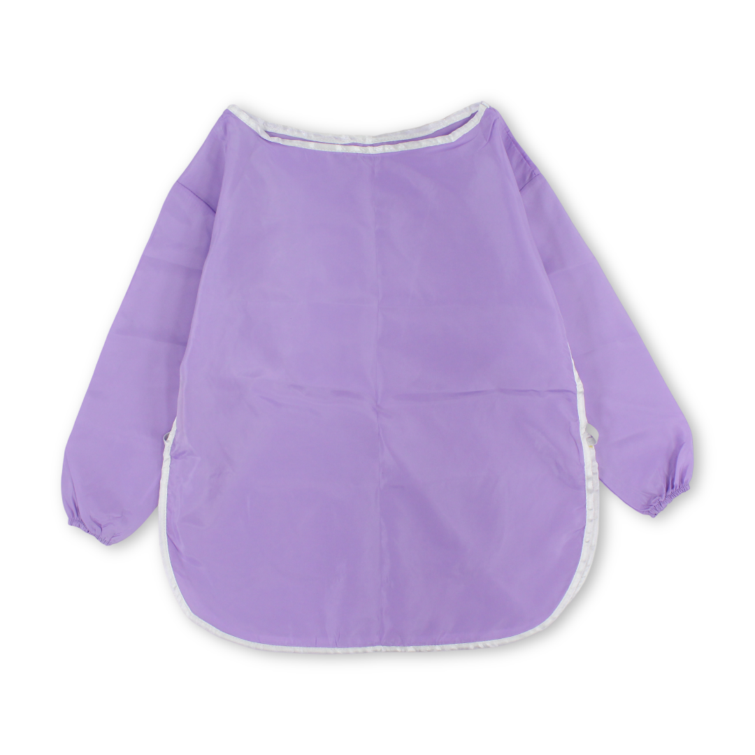 Kids Waterproof Apron (Width 42cm Length 52cm Sleeve 35cm) – Purple