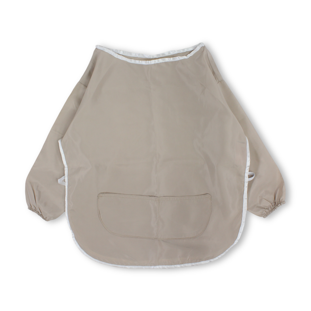 Kids Waterproof Apron (Width 42cm Length 52cm Sleeve 35cm) – Beige