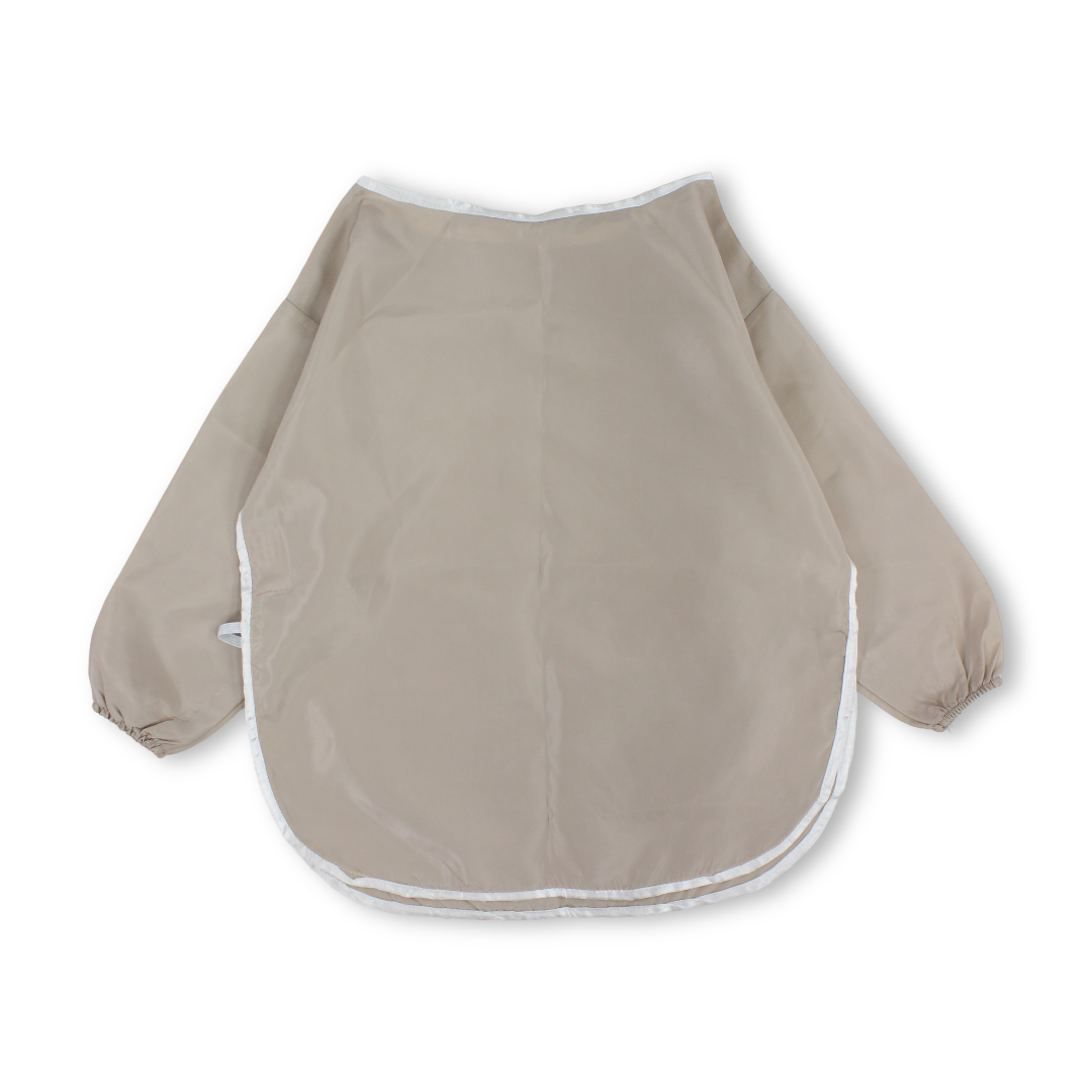 Kids Waterproof Apron (Width 42cm Length 52cm Sleeve 35cm) – Beige