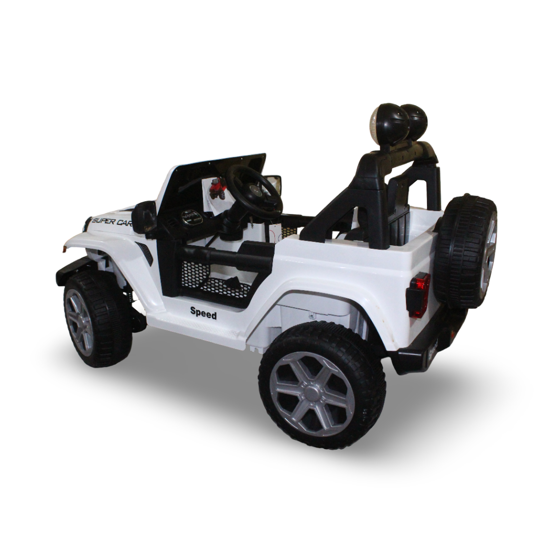 Jeep "Super Car" Ride-On Car – White