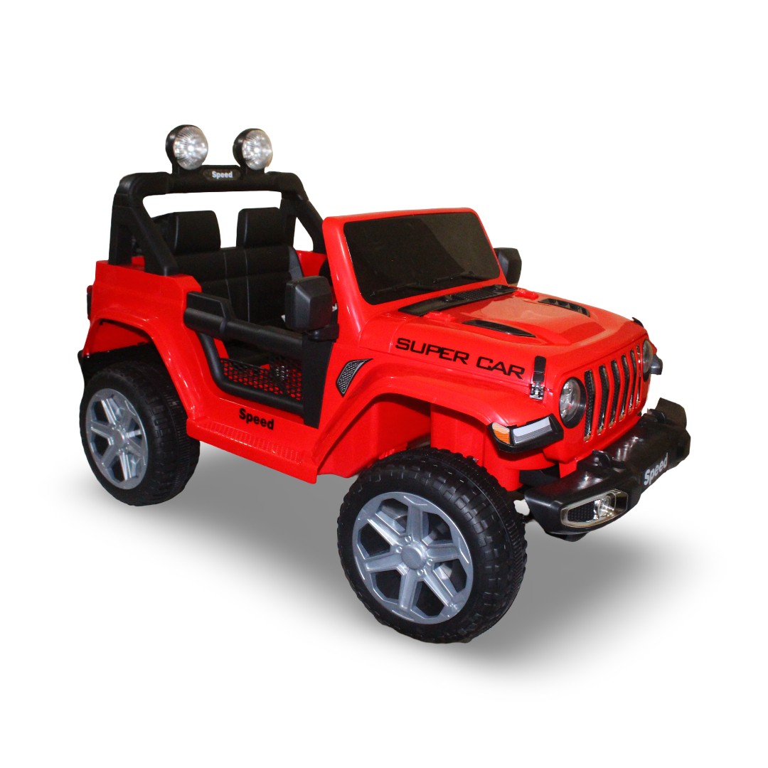 Jeep "Super Car" Ride-On Car – Red