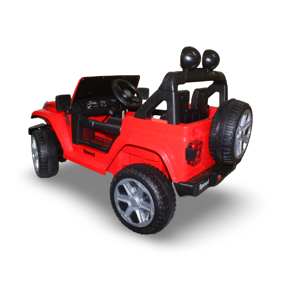 Jeep "Super Car" Ride-On Car – Red