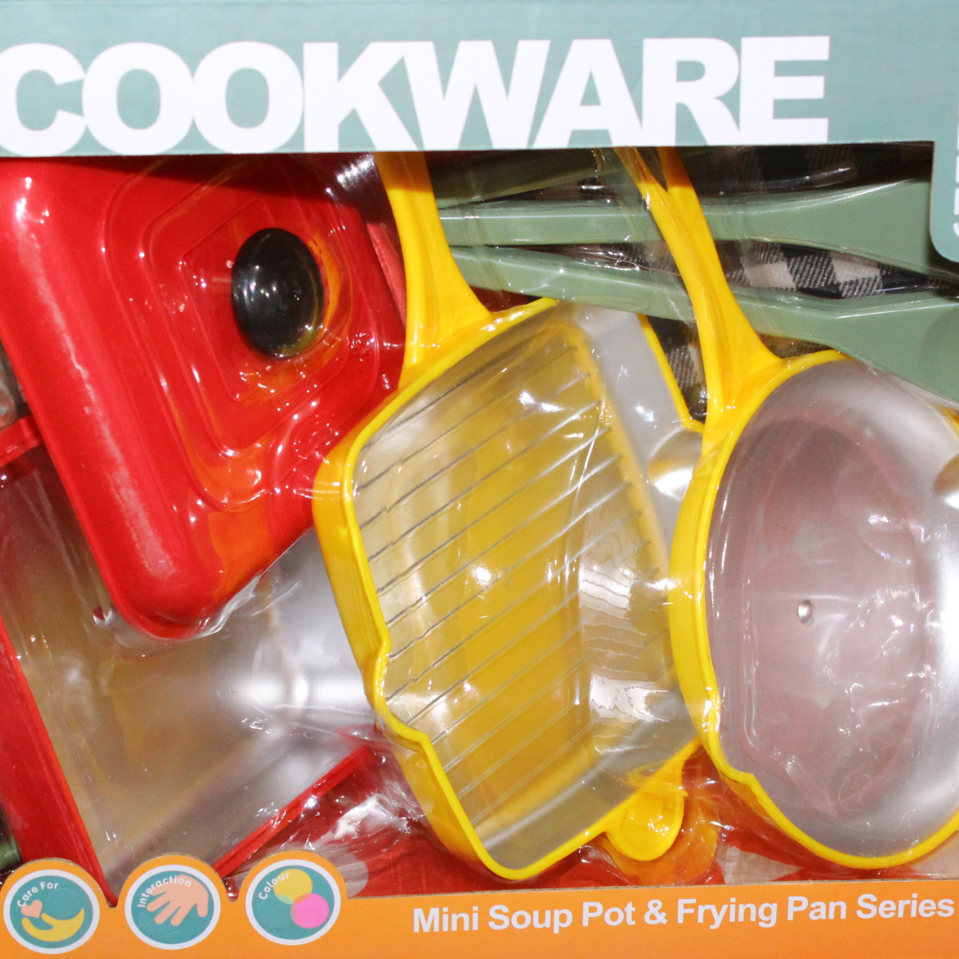 Cookware Kitchen Play Set – 10 Pcs with Kitchen Glove