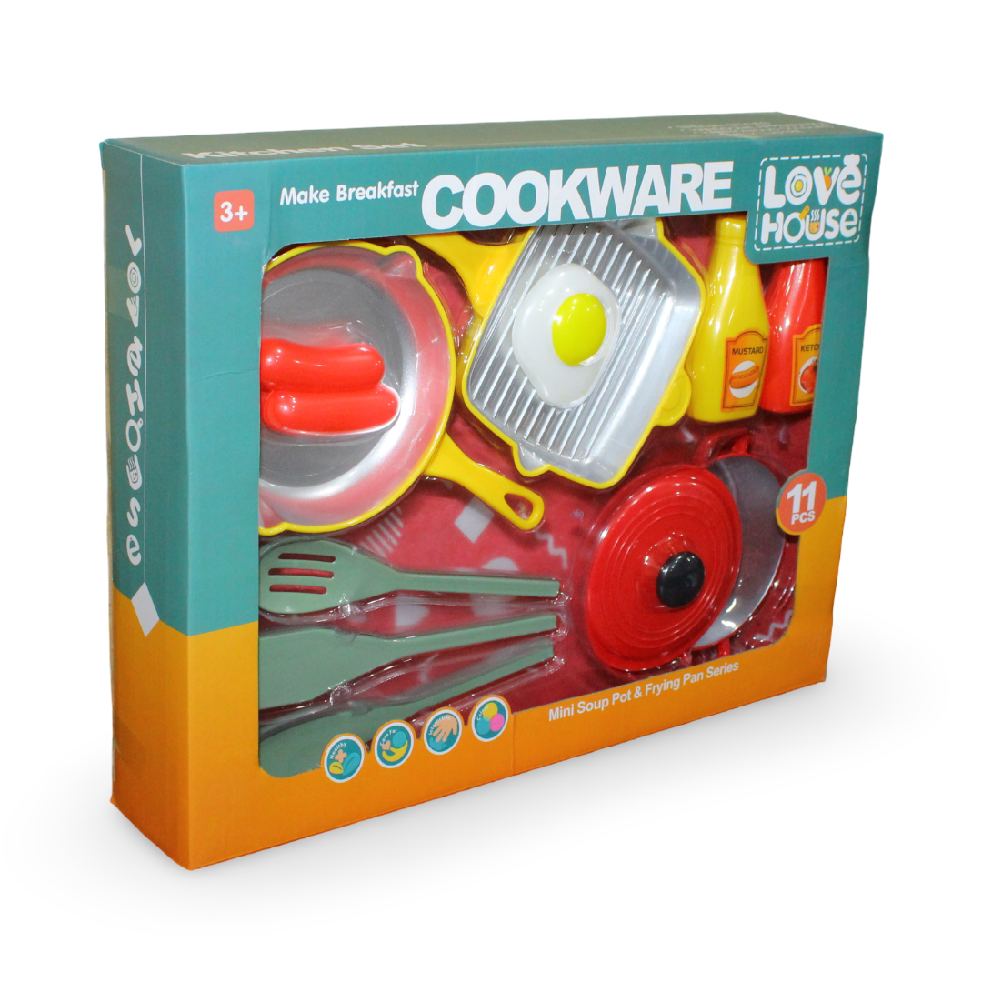 Cookware Kitchen Play Set – 11 Pcs