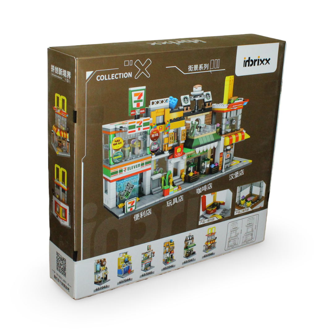 Inbrixx Collection X Fast Food Restaurant Building Block Set – 244 Pcs