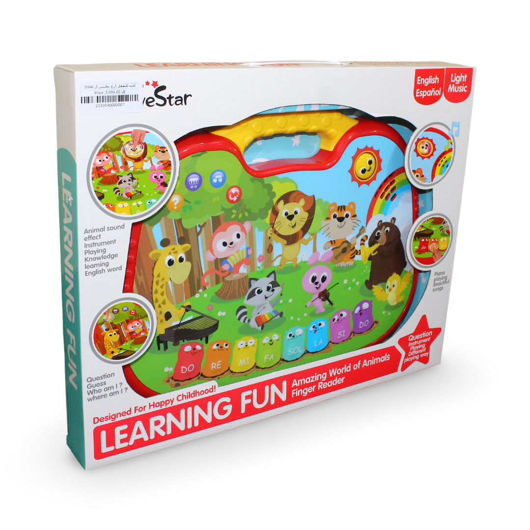 Learning Fun Interactive Touch Tablet – Light & Sound Educational Toy - Toys - OKO
