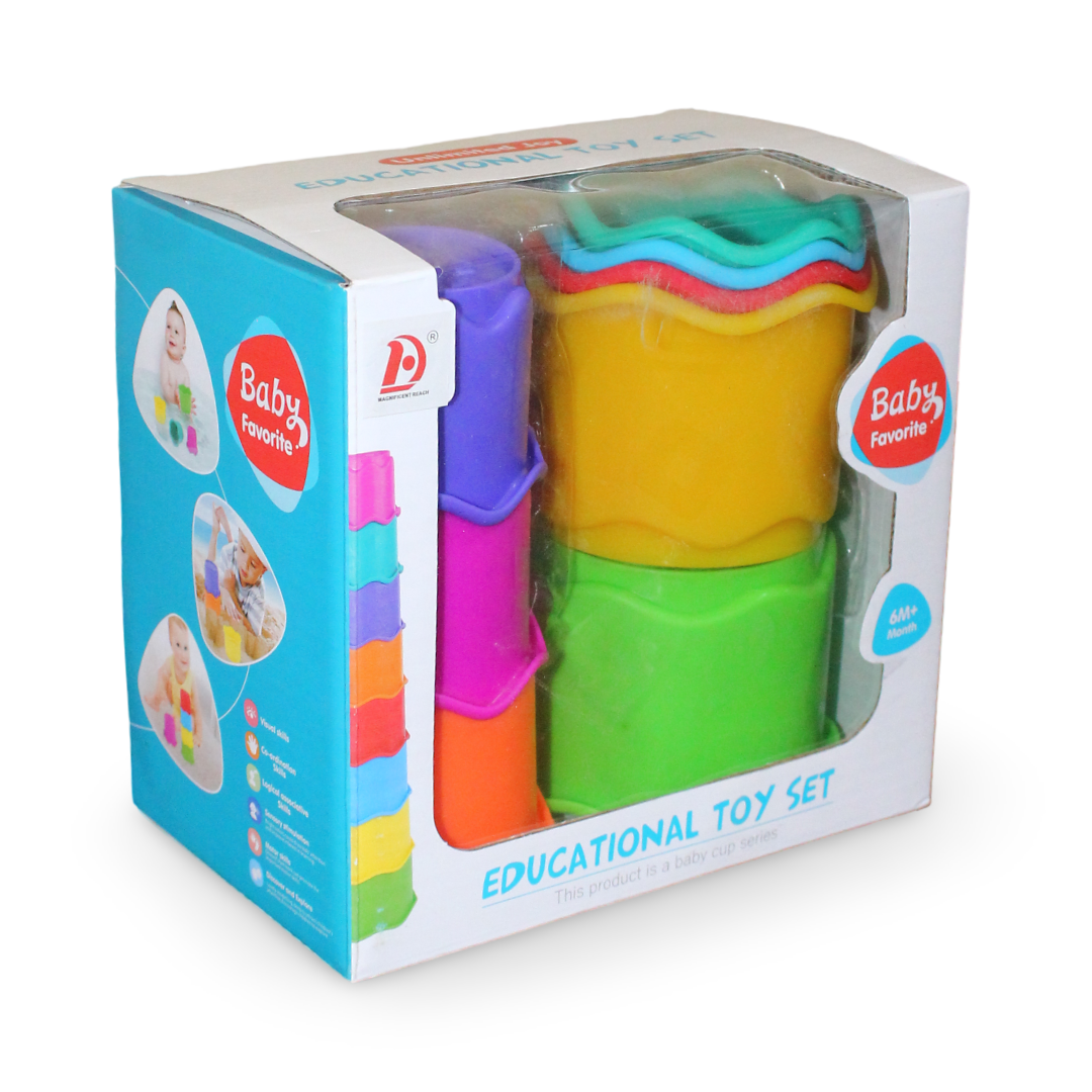 Educational Stacking Cups Toy Set for Babies - Toys - OKO