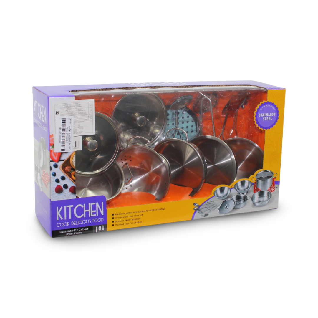 Children's Stainless Steel Kitchen Cookware Set