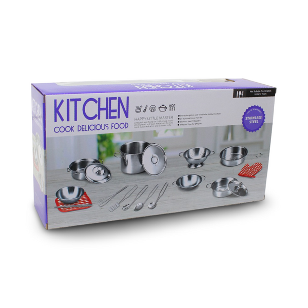 Children's Stainless Steel Kitchen Cookware Set