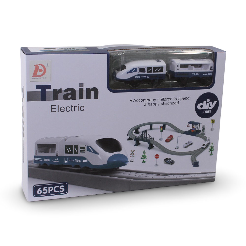 Electric Train DIY Series Playset – 65 Pieces - Toys - OKO
