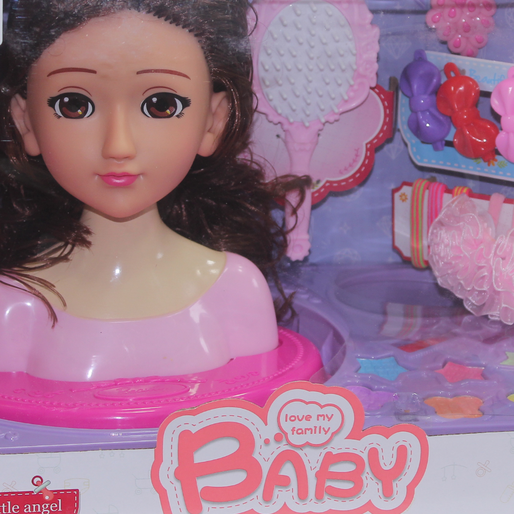 Girls Doll Styling Head Playset – Hair & Accessories
